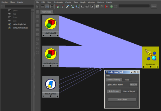 Maya LightLink Tool